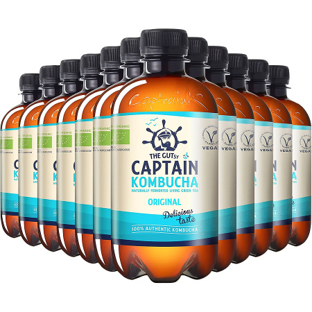 The Gutsy Captain Kombucha Original Bio 12x400ml
