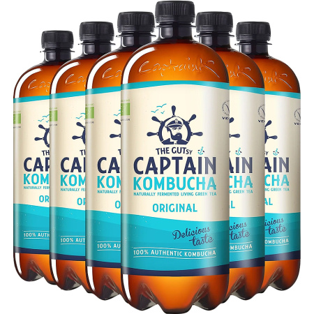 The Gutsy Captain Kombucha Original Bio 6x1000ml