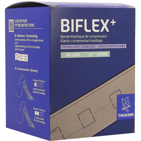Thuasne Biflex 16 + Elastisch Verband Beige 10cm x 3m Stuk 1