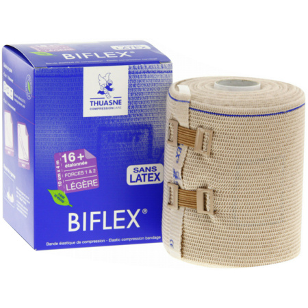 Thuasne Biflex 16 + Elastisch Verband Beige 10cm x 4m Stuk 1