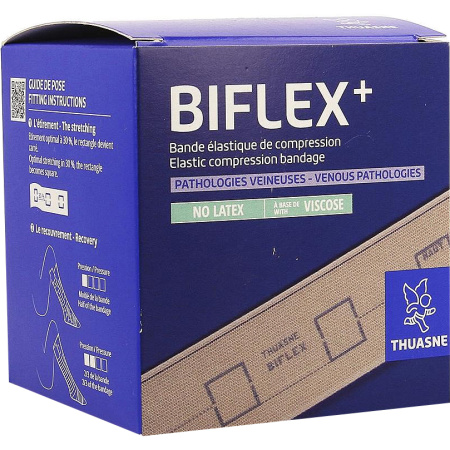 Thuasne Biflex 16 + Elastisch Verband Beige 8cm x 3m Stuk 1