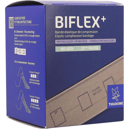 Thuasne Biflex 17 + Sterk Elastisch Verband Beige 10cm x 3m Stuk 1