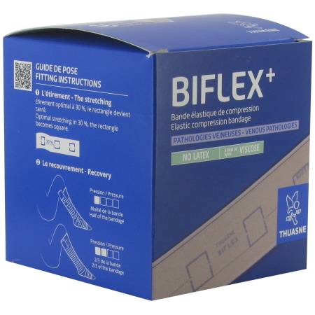 Thuasne Biflex Medium Stretch 16 Elastisch Steunverband Licht 8cm x 3m Stuk 1