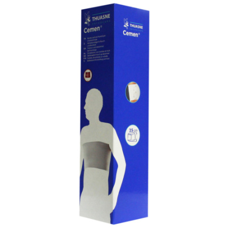 Thuasne Cemen Gordelband Borstkas-Buik Wit 25cm x 2,5m Stuk 1