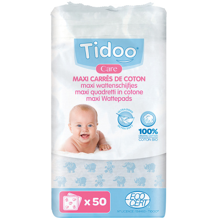 Tidoo Maxi Doekjes Uit Bio Katoen