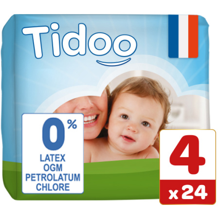 Tidoo Nature M4 Hypoallergene Luiers 7-18kg Stuk 24