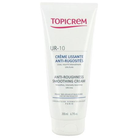 Topicrem UR-10 Gladmakende Crème Tegen Oneffenheden Zeer Droge En Ruwe Huid Tube 200ml