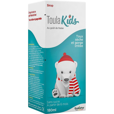 Toulakids Siroop Aardbei Fles 180ml