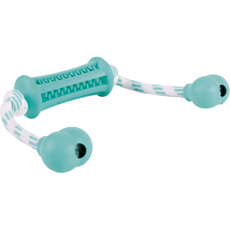 Trixie Denta Fun Stok Met Koord Mint Rubber 9cm/37cm 1 Stuk