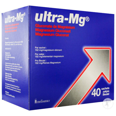Ultra-Mg Magnesium Gluconaat 40 Zakjes