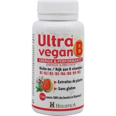 Bioholistic Ultra Vegan B Energie En Prestatie 30 Tabletten