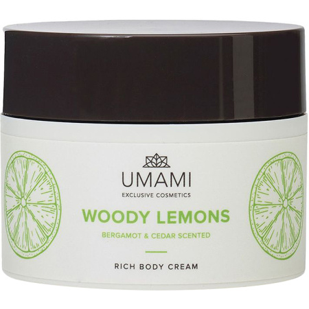 Umami Woody Lemons Bergamot&ceder Body Cream 250ml