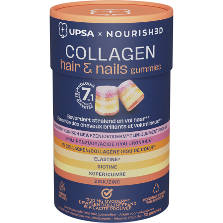 Upsa Nourished Collagen Hair & Nails 15x2 Gummies