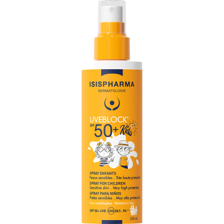 Isispharma Dermatologie Uveblock SPF50+ Spray Voor Kinderen 200ml