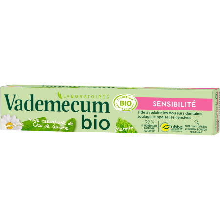 Vademecum Bio Tandpasta Sensitiviteit Tube 75ml