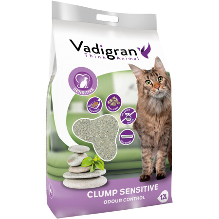 Vadigran Kattenbakvulling Bentoniet Sensitive 12kg