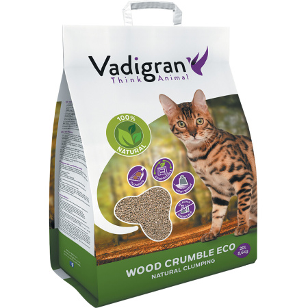 Vadigran Kattenbakvulling Houtkruimel 8,6kg