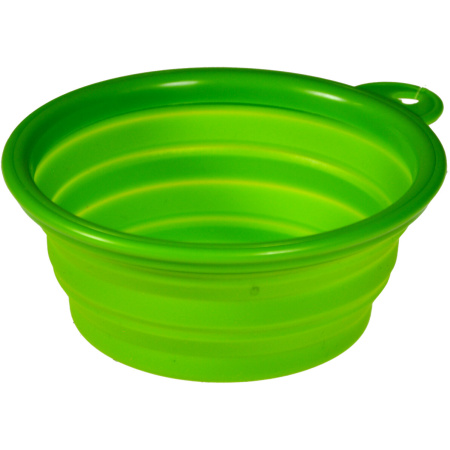 Vadigran Reisvoederbakje Silicone Groen 13cm 1 Stuk