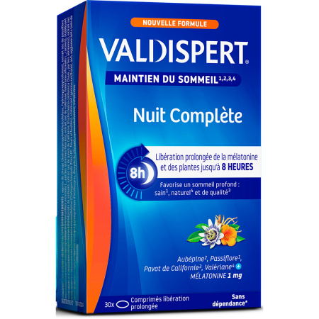 Valdispert Slaapbehoud Volledige Nacht 30 Tabletten