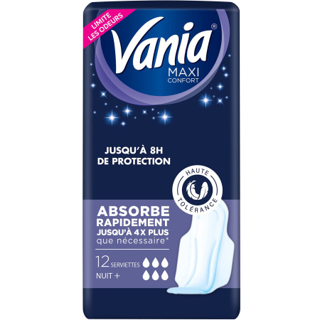 Vania Nacht Maandverband 12 Stuks Met Vleugels