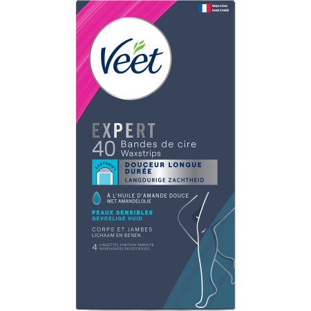 Veet Expert Koude Wasstrips Benen Gevoelige Huid 40 Strips