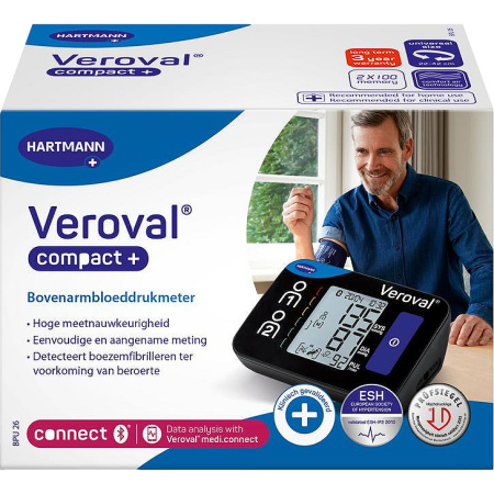 Hartmann Veroval Compact+ BPU26 Bovenarmbloeddrukmeter 1 Stuk