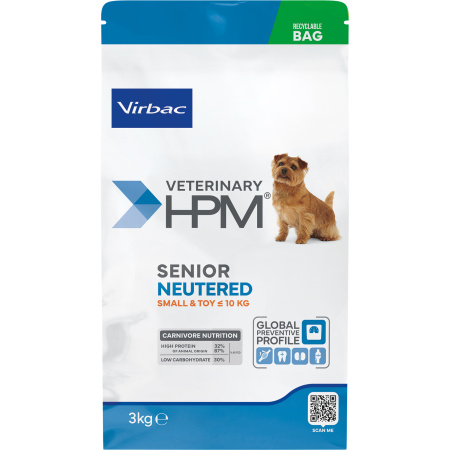 Virbac Veterinary HPM Senior Neutered Dog Small & Toy 3kg