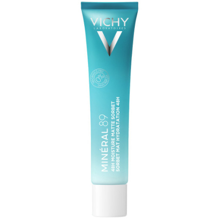 Vichy Minéral 89 48H Moisture Matte Sorbet Hydraterende Gel Tube 40ml