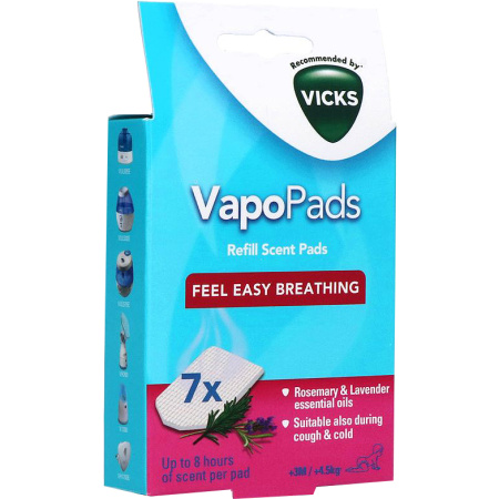 Vicks Paediatric Comforting VapoPads Lavendel Rozemarijn +3 Maanden 7 Stuks