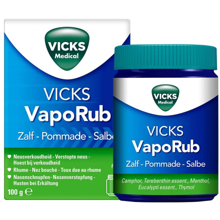 Vicks Vaporub Zalf Voor Inhalatie 100g