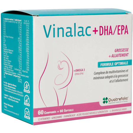 Vinalac + DHA/EPA Zwangerschap & Borstvoeding 60 Capsules + 60 Tabletten
