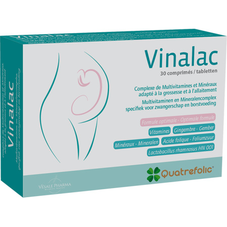 Vinalac Quatrefolic Zwangerschap & Borstvoeding 30 Tabletten