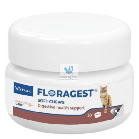 Virbac Floragest Cat 30 Zachte Kauwsnacks
