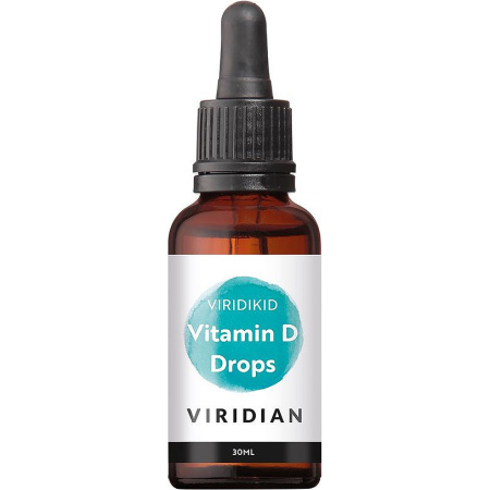 Viridian ViridiKid Vegan Vitamine D3 400IU 10µg Fles 30ml