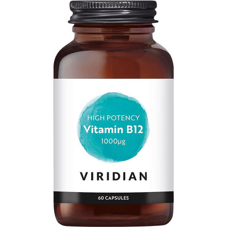 Viridian Vitamine B12 1000mcg 60 Plantaardige Capsules