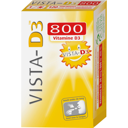 Vista D3 800 Ultra 120 Sublinguale Smelttabletten