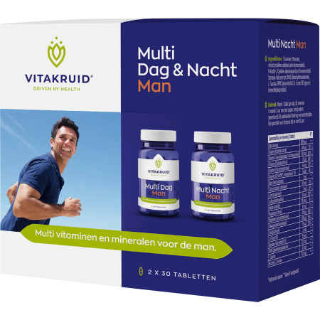 Vitakruid Multi Dag & Nacht Man 2x30 Tabletten