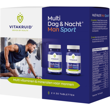 Vitakruid Multi Dag & Nacht Man Sport 2x30 Tabletten