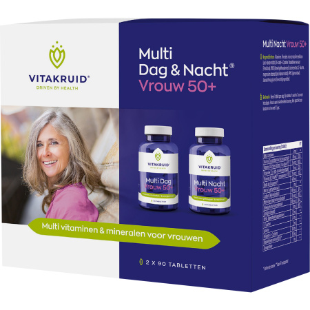 Vitakruid Multi Dag & Nacht Vrouw 50+ 2x90 Tabletten