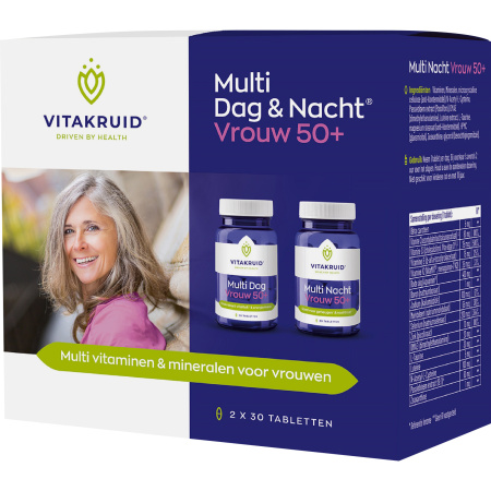 Vitakruid Multi Dag en Nacht Vrouw 50+ 2x30 Tabletten
