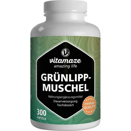 Vitamaze Groenlipmossel 500mg 300 Capsules