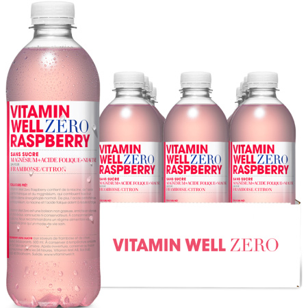 Vitamin Well Zero Framboos 12x500ml