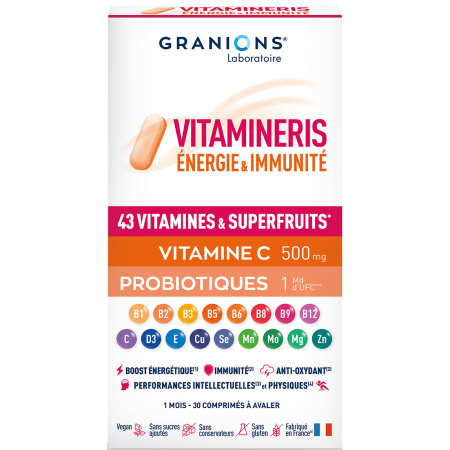 Vitamineris Energie & Immuniteit 30 Tabletten