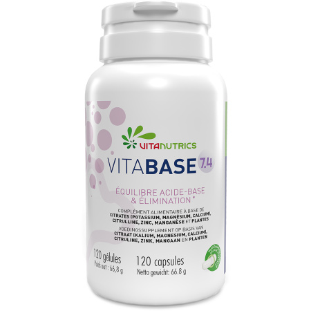 Vitanutrics Vitabase 7.4 Zuur-Basebalans En Eliminatie 120 Capsules