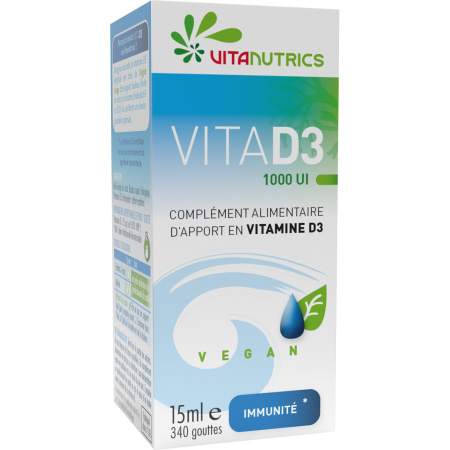Vitanutrics VitaD3 1000UI Vegan Fles 15ml