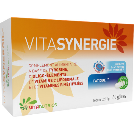 Vitanutrics Vitasynergie Voedingssupplement Tegen Vermoeidheid 60 Capsules