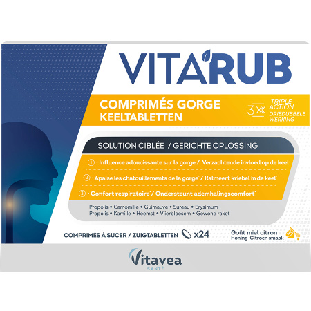 VitaRub Keeltabletten 24 Zuigtabletten