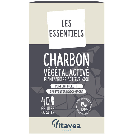 Vitavea Les Essentiels Geactiveerde Plantaardige Houtskool 40 Capsules