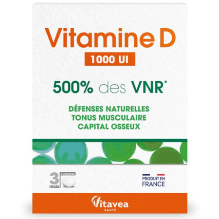 Vitavea Vitamine D 1000IE Natuurlijke Afweer 90 Tabletten