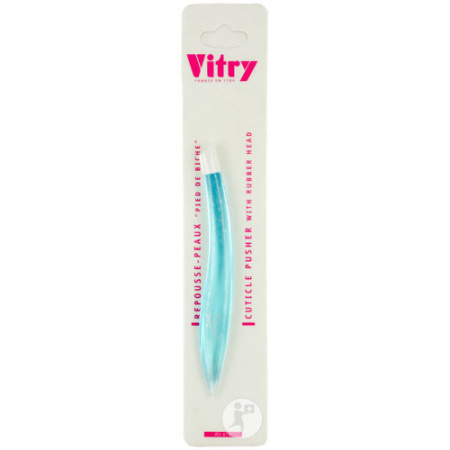 Vitry Classic Nagelriem Pusher Blauw Met Rubber Kop 1 Stuk (1087b)